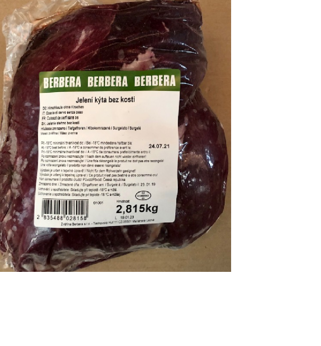 Jelení kýta bez kosti mražená