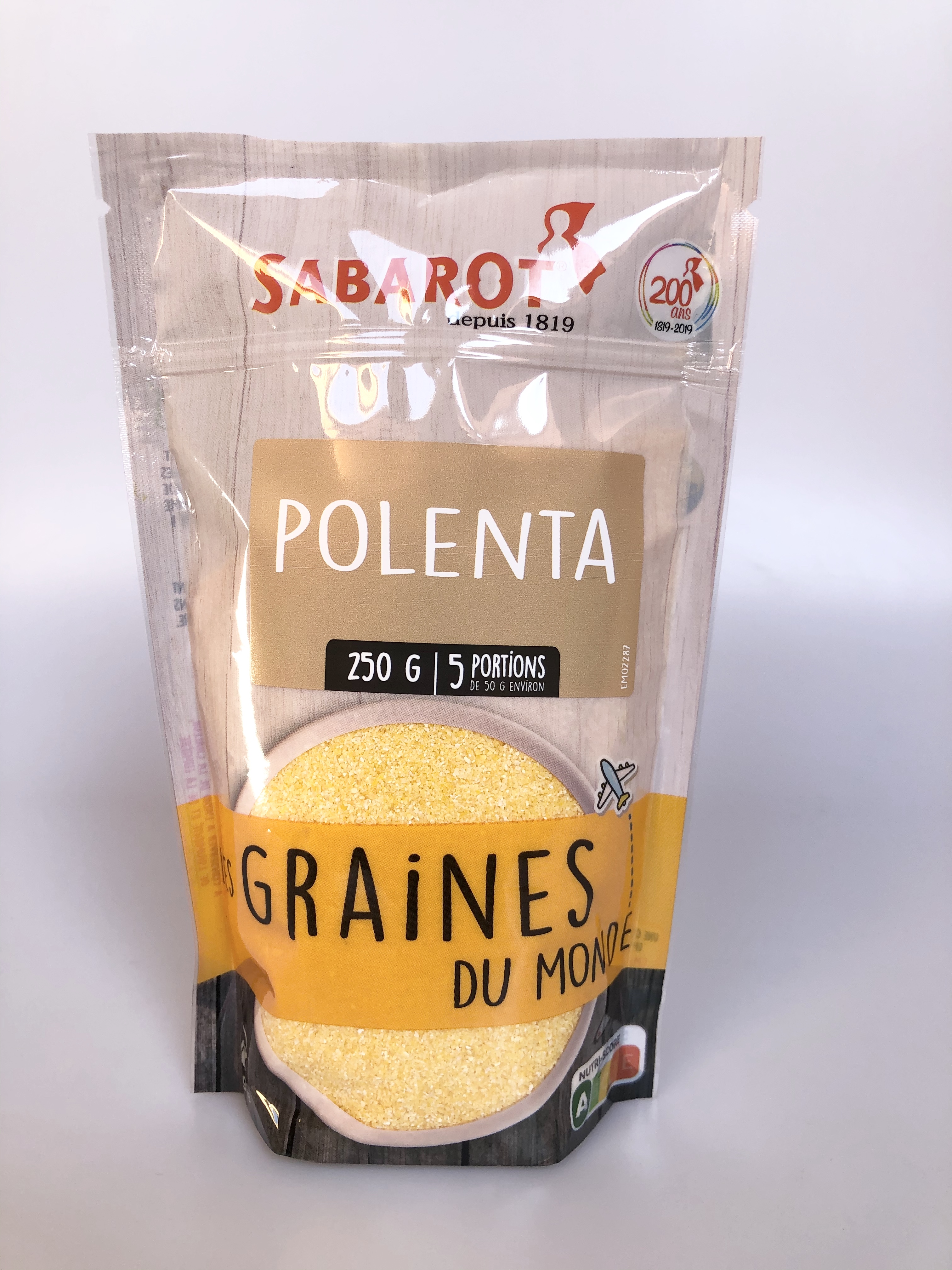 Kukuřičná mouka polenta 250g Sabarot