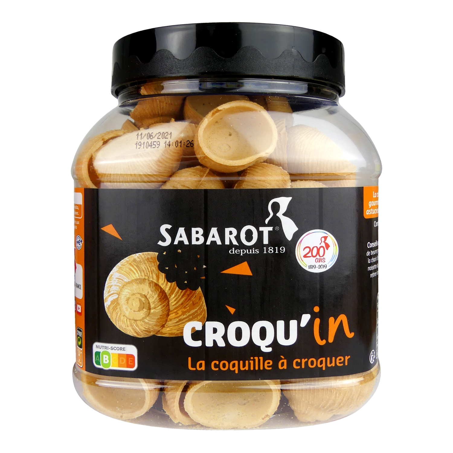 Šnečí oplatky (Croqu´in escargots) Sabarot 120g