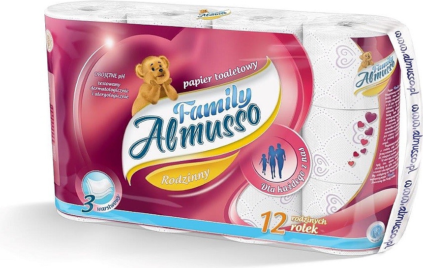 Toaletní papír Almusso Family 3Vr/12ks