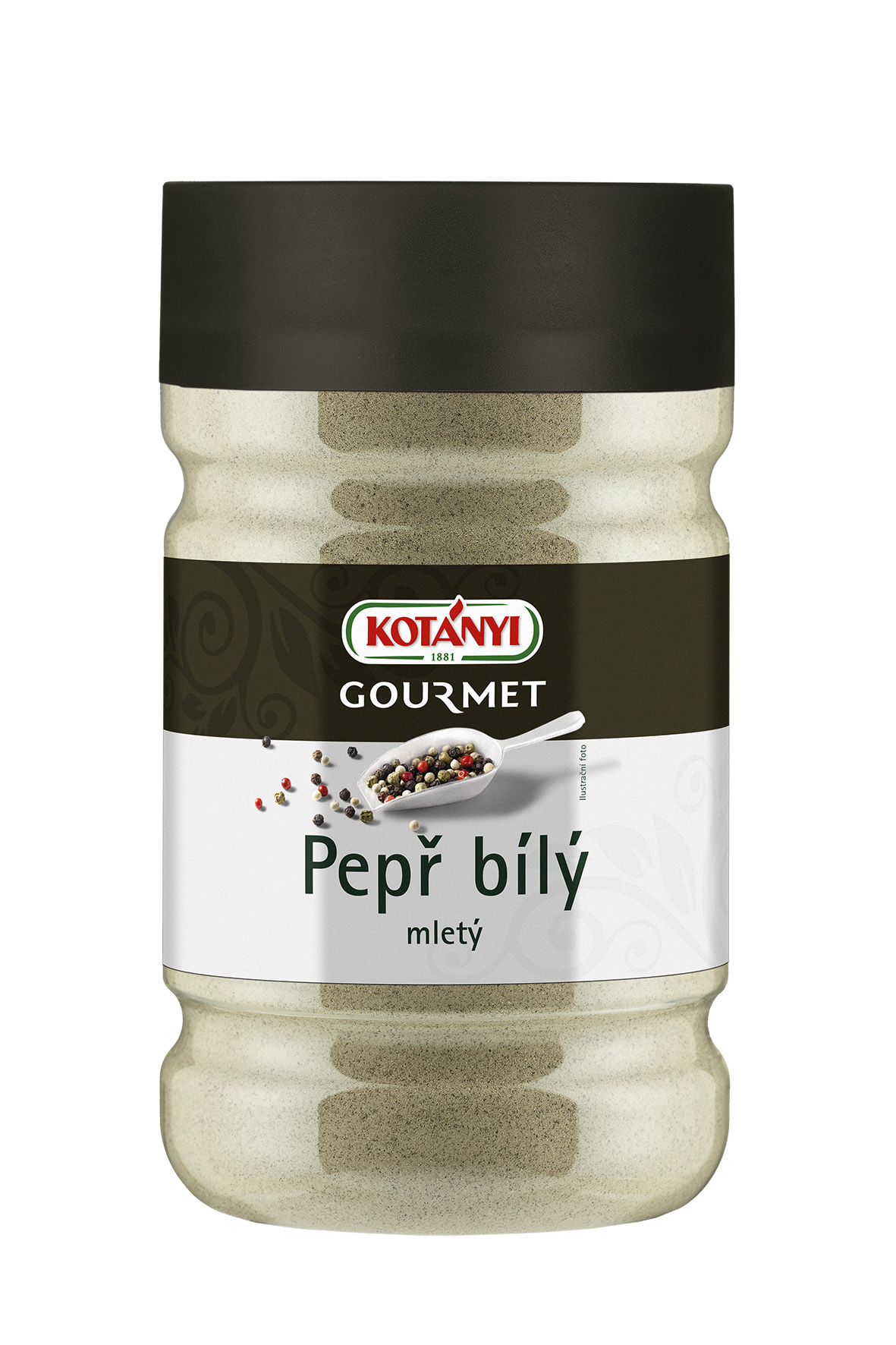 Pepř bílý mletý Kotanyi dóza 650g