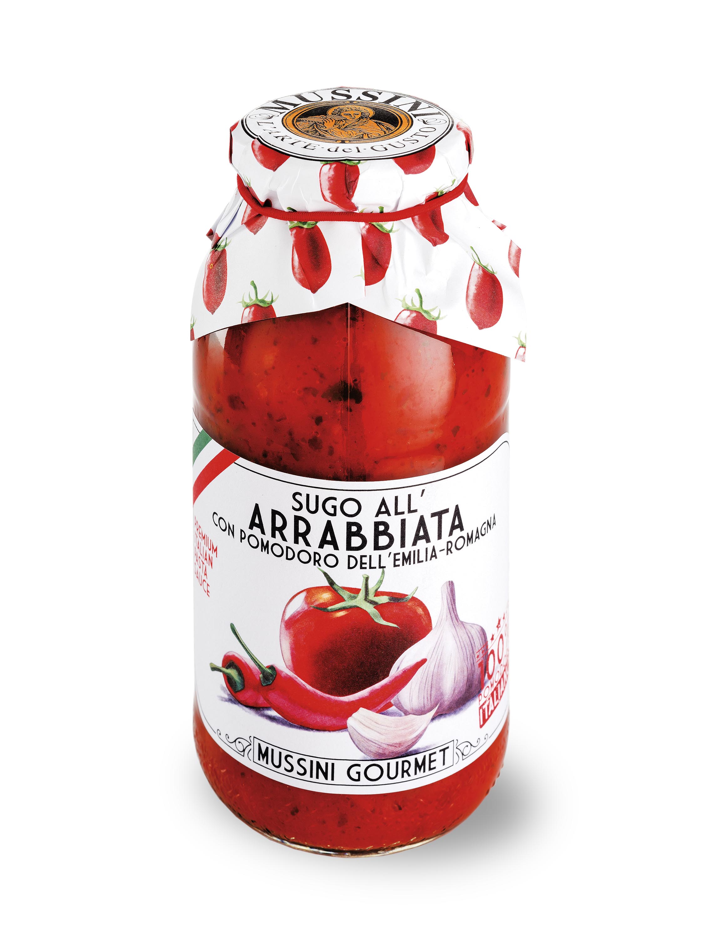 Rajčatová omáčka Arrabiata 500ml Mussini