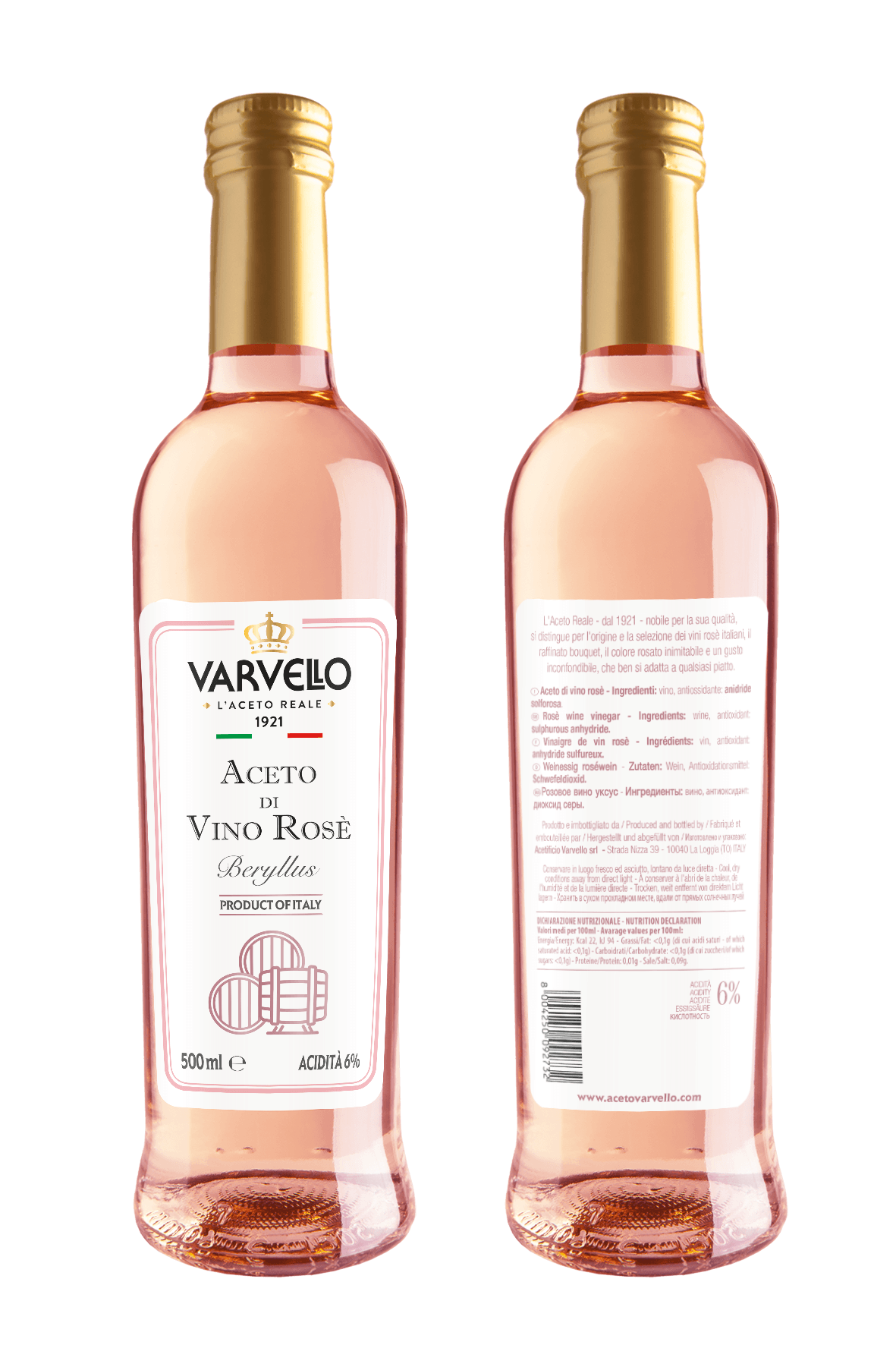 Rosé vinný ocet Varvello