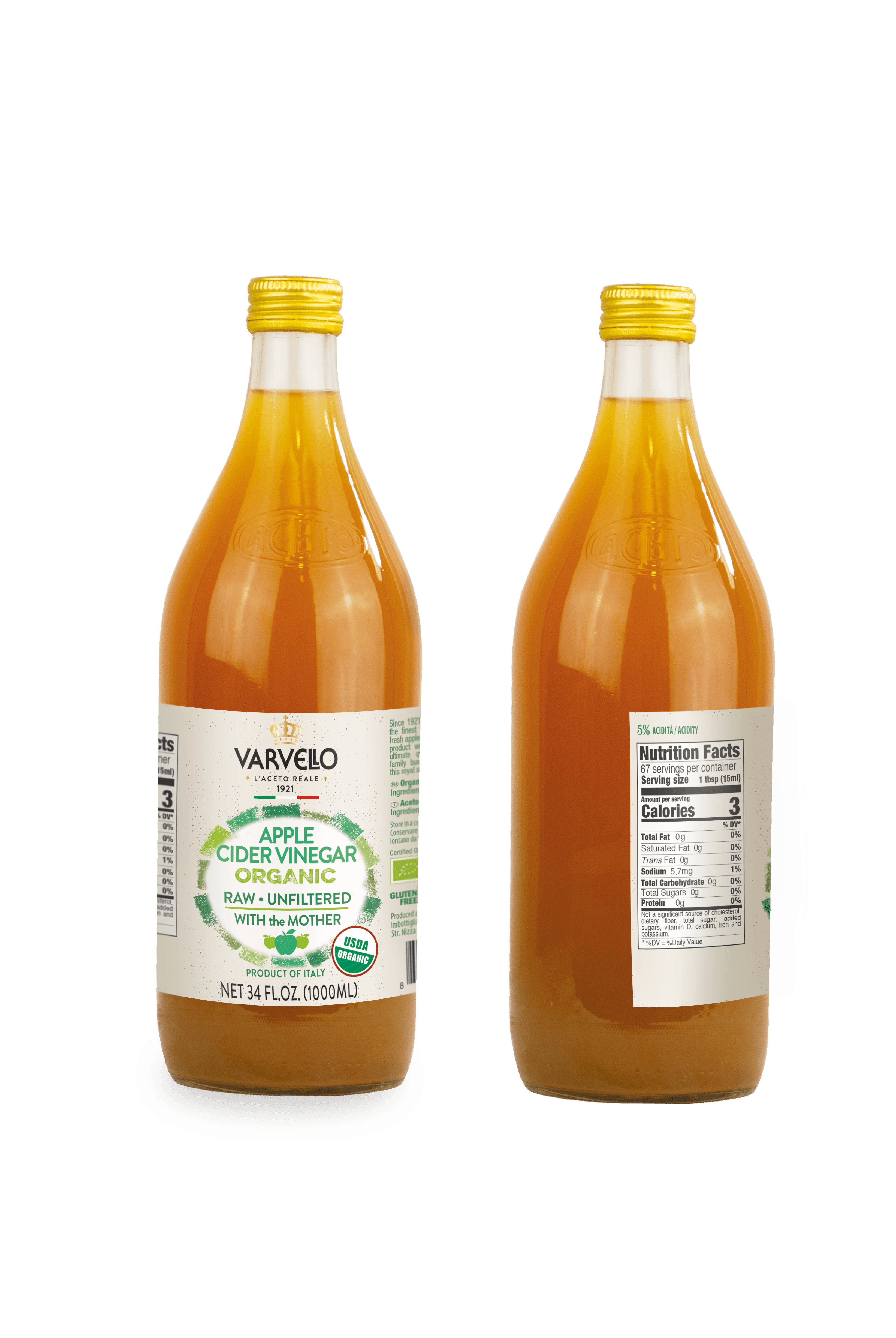 Jablečný ocet - Organic Apple Cider Vinegar Varvello