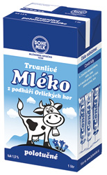 Mléko polotučné Bohemilk