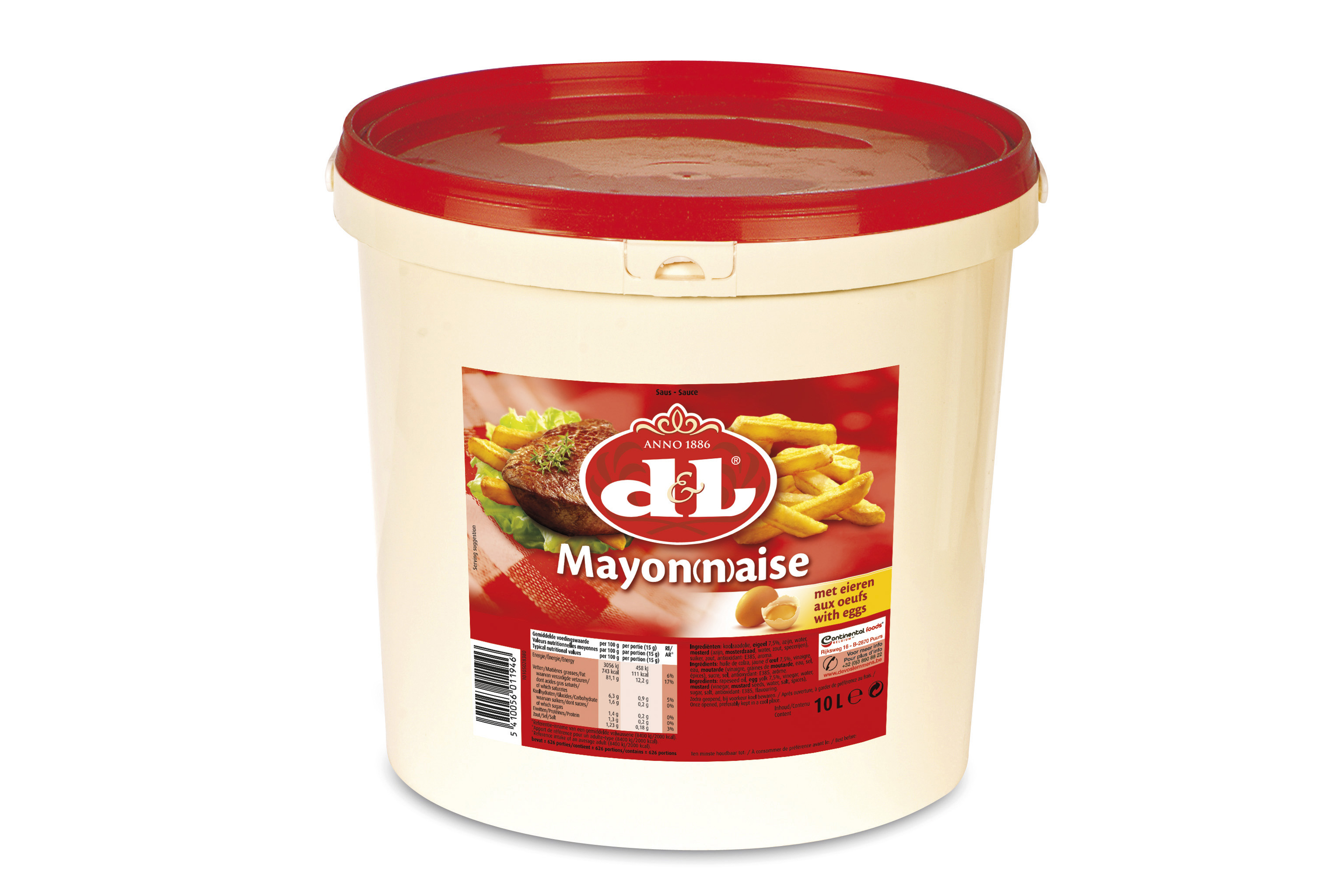 10kg Majonéza 80% Belgická D&L