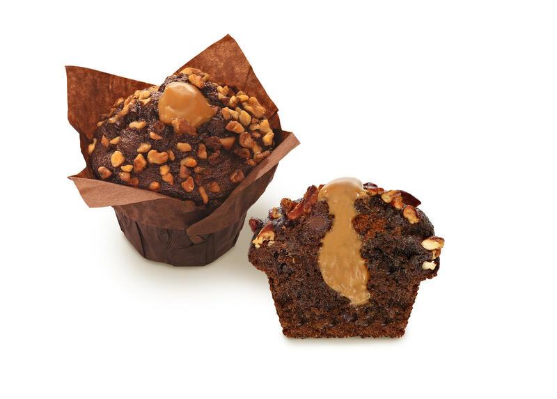 Muffin čokoládový s karamelovou náplní 112g