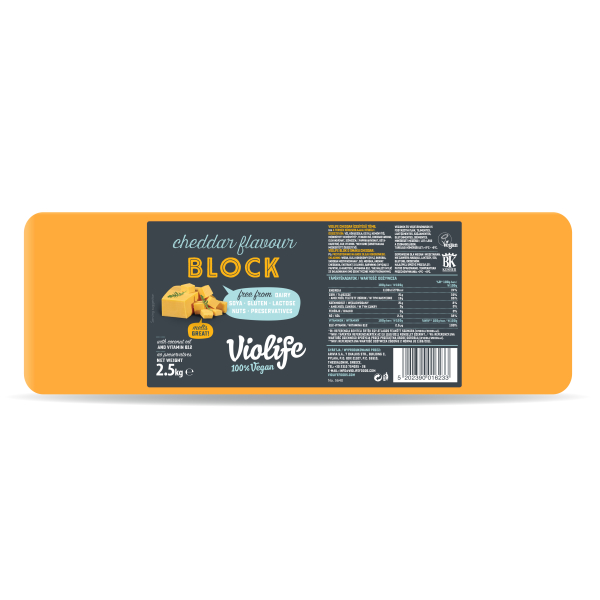 Violife vegan Cheddar Blok  2,5 kg/1ks