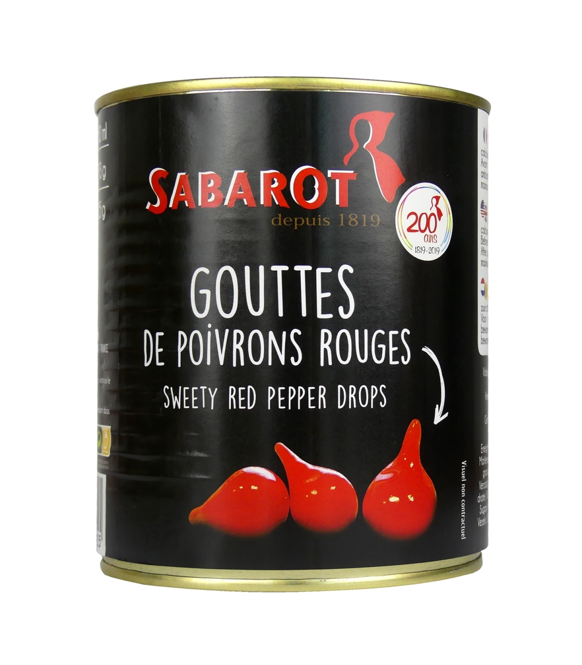 850ml Papričky sladké mini červené Sabarot