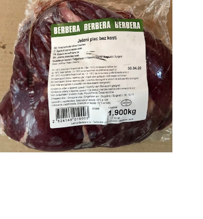 Jelení plec bez kosti