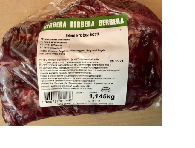 Jelení krkovice bez kosti